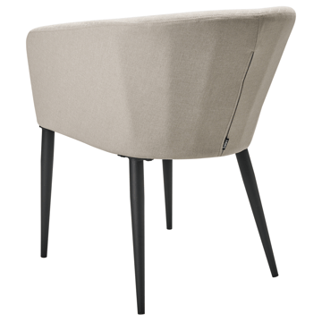 Stol utomhus Curgos - Beige/Svart - Utemöbler - Utestol & trädgårdsstol - Utefåtölj & loungefåtölj