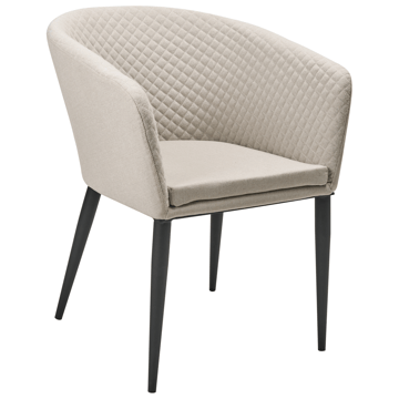 Stol utomhus Curgos - Beige/Svart - Utemöbler - Utestol & trädgårdsstol - Utefåtölj & loungefåtölj