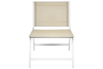 Trädgårdsstol set om 2 Marceddi - Beige, vit - Utemöbler - Utestol & trädgårdsstol - Utefåtölj & loungefåtölj