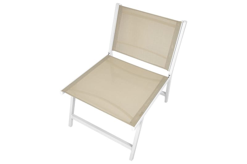 Trädgårdsstol set om 2 Marceddi - Beige, vit - Utemöbler - Utestol & trädgårdsstol - Utefåtölj & loungefåtölj