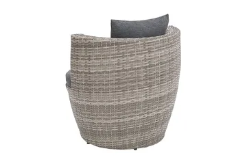 Capri Balkongmöbelset 54 cm - Grå - Utemöbler - Utegrupp - Cafeset