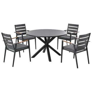 Matgrupp Maletto/Taviano - Svart - Utemöbler - Utegrupp - Matgrupp utomhus