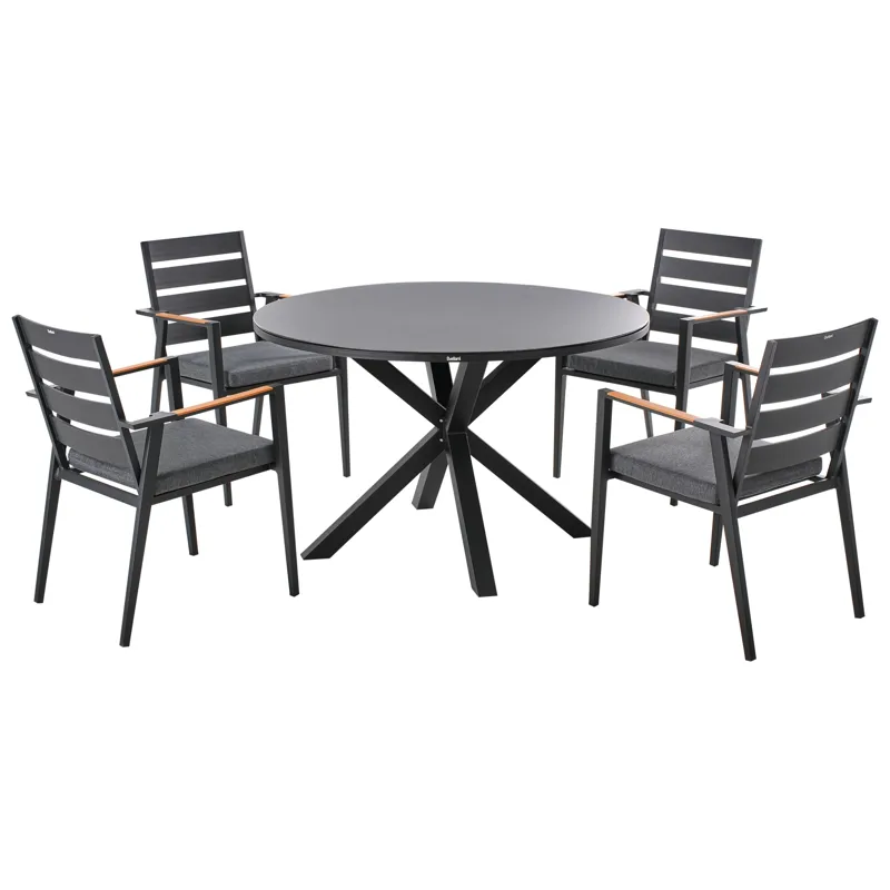 Matgrupp Maletto/Taviano - Svart - Utemöbler - Utegrupp - Matgrupp utomhus