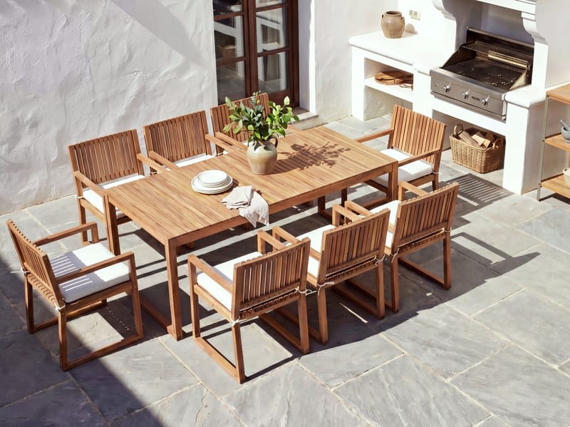 Matgrupp Sassari Ii Premium - Off-White - Utemöbler - Utegrupp - Matgrupp utomhus