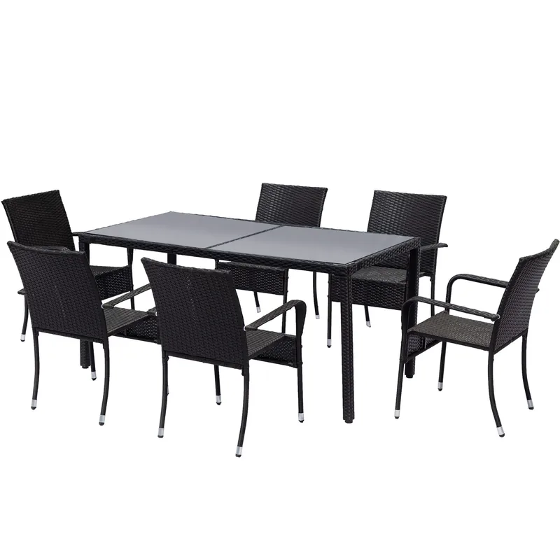 Matgrupp utemöbler | 6 stolar | Lyfco Boarp