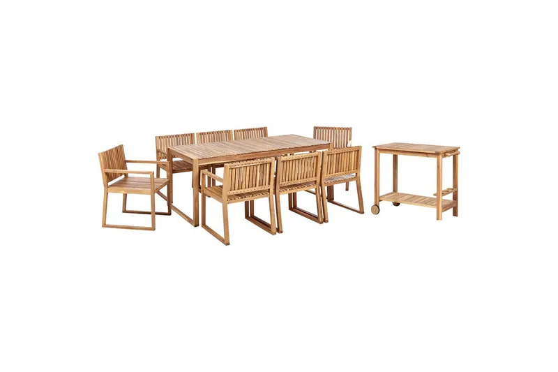 Matsalsset Sassari II med vagn 8-Sits - 8-Sits - Utemöbler - Utegrupp - Matgrupp utomhus