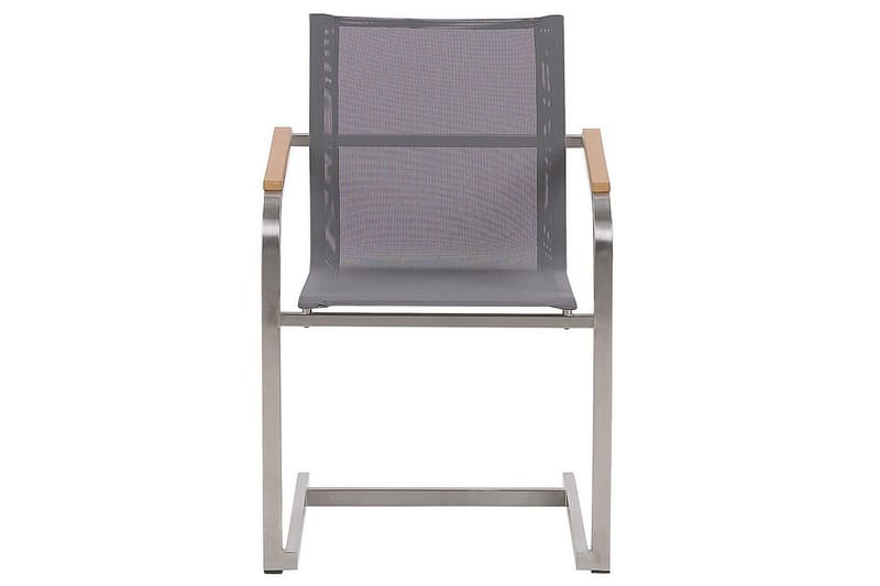 Matsalsset Valcanetto/Cosoleto Vit/Grå/Silver, 6-Sits - Vit/Grå/Silver, 6-Sits - Utemöbler - Utegrupp - Matgrupp utomhus
