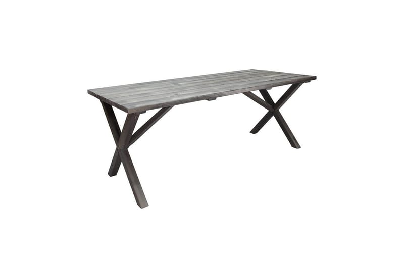 Utomhusmöbelgrupp 190 cm Bord & 6 Belize grå stolar Grå - Grå - Utemöbler - Utegrupp - Matgrupp utomhus